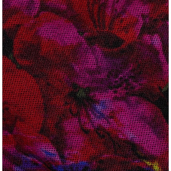 Prabal Gurung Ruched Floral Midi Dress - Picture 4 of 6